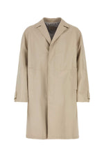 Sand nappa leather coat 1