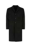 Black wool blend coat 1