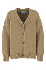 Beige Wool Blend Oversize Cardigan 1