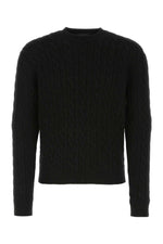 Black wool blend sweater 1