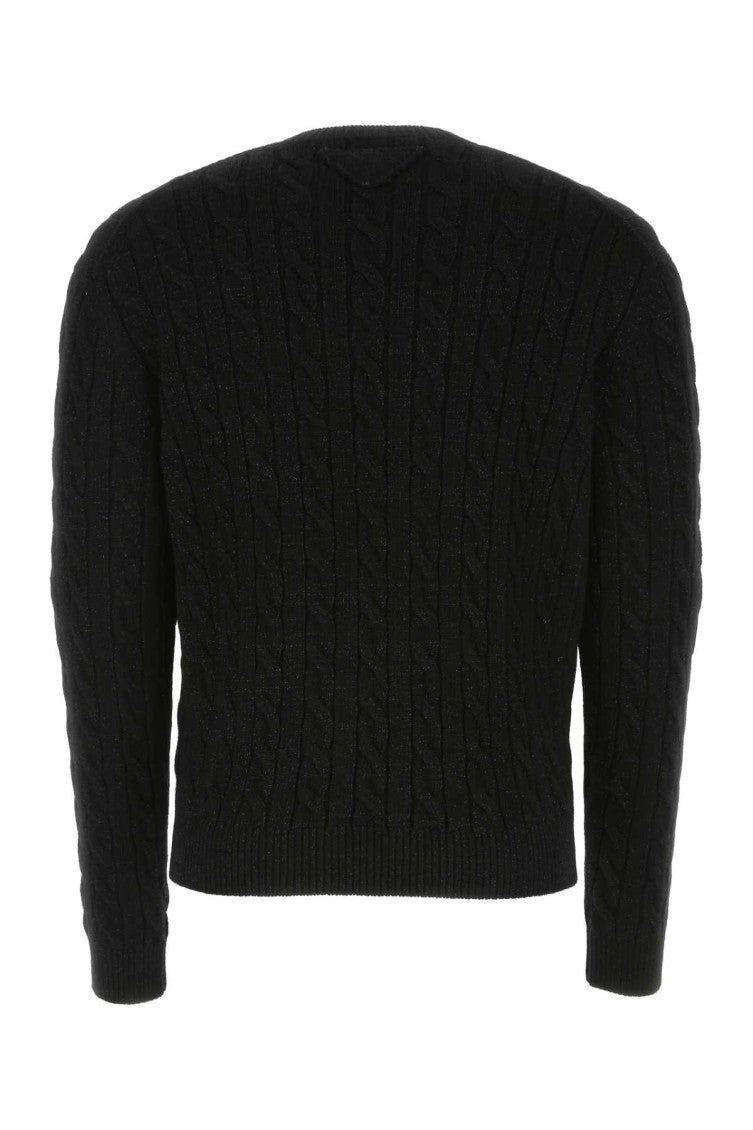 Black wool blend sweater 2