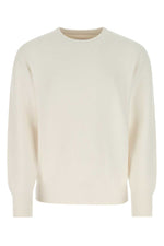 Ivory stretch cashmere blend sweater 1