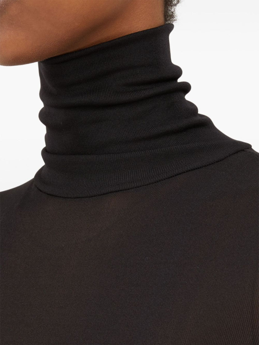 Black Turtle Neck Bodysuit 2
