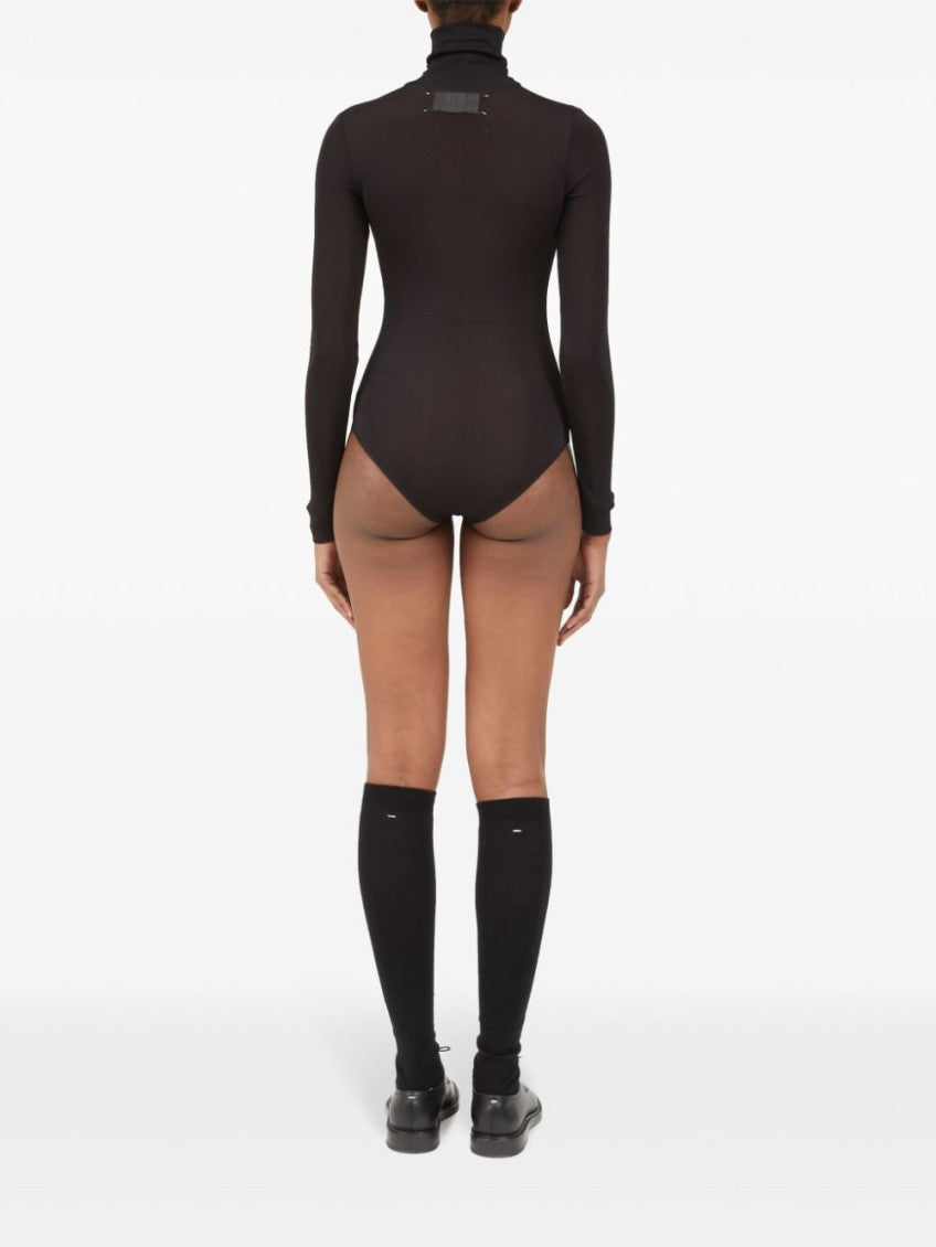 Black Turtle Neck Bodysuit 4