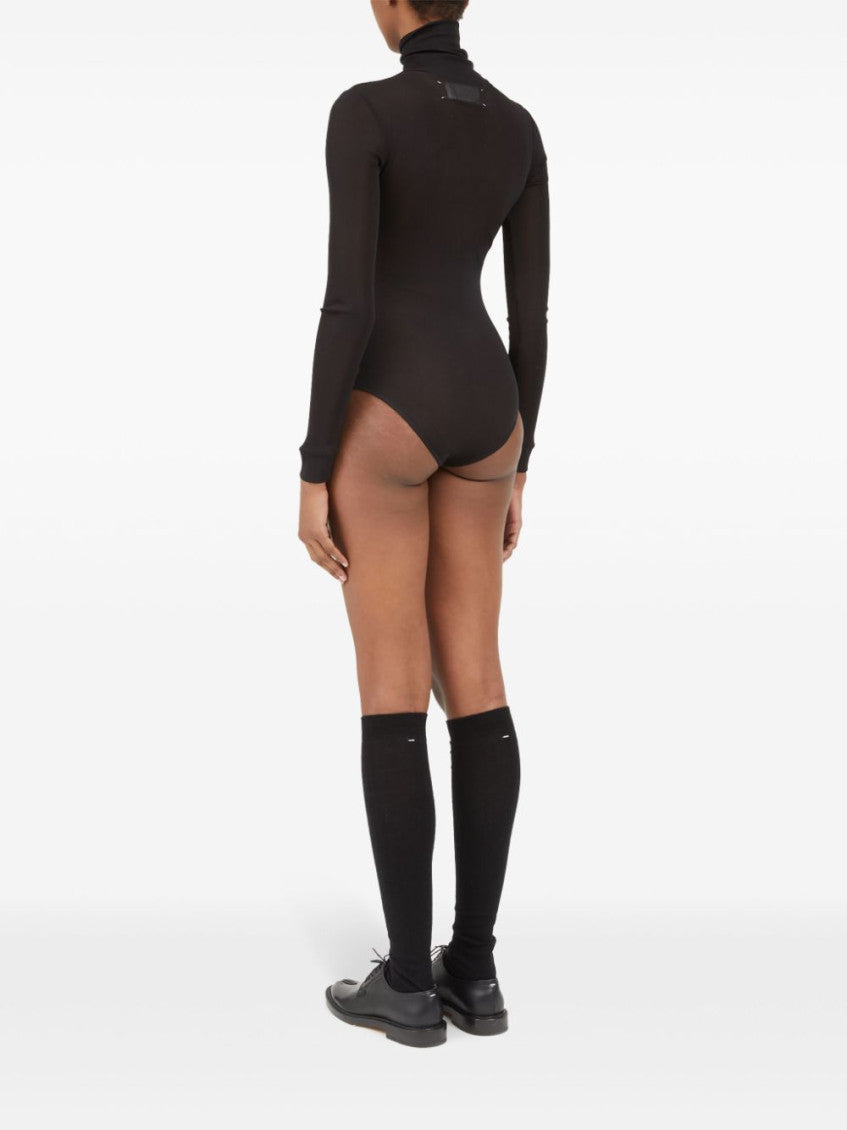Black Turtle Neck Bodysuit 5