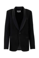 Black Sigle Breasted Blazer 1