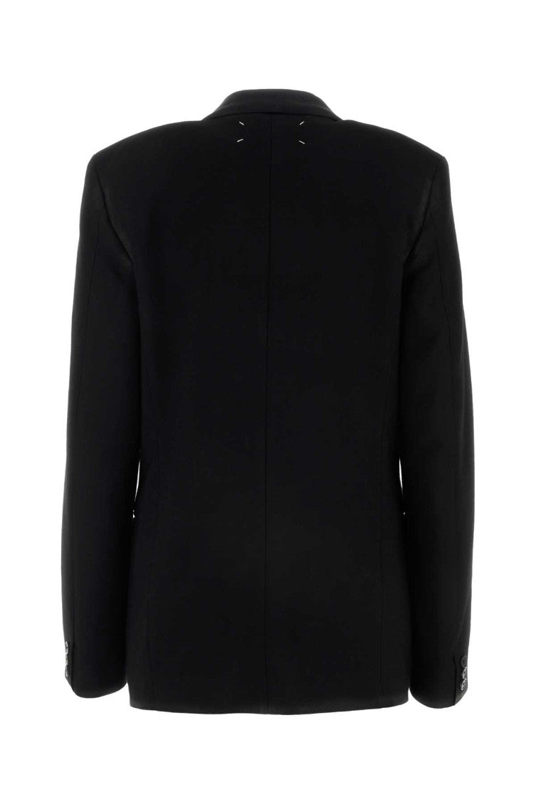 Black Sigle Breasted Blazer 2