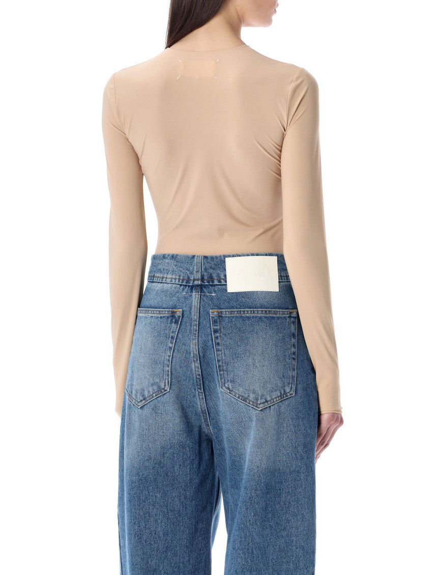 Natural Crewneck Bodysuit 3