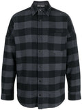 Black Check Pattern Cotton Shirt 1