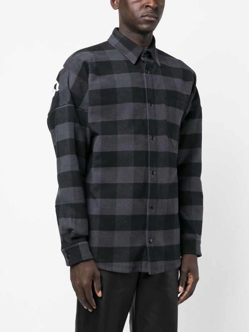Black Check Pattern Cotton Shirt 4
