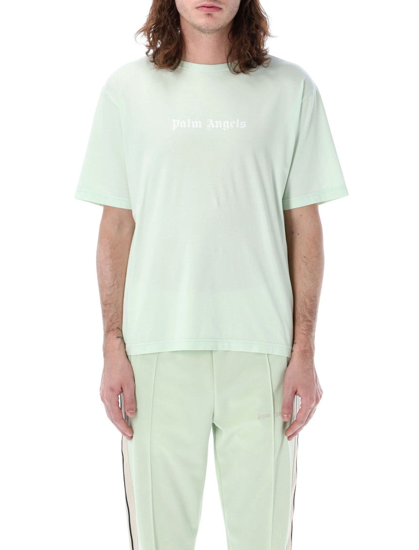 Light Blue Embroidered logo T-Shirt 1