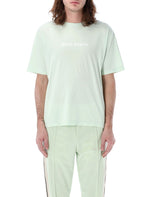 Light Blue Embroidered logo T-Shirt 1