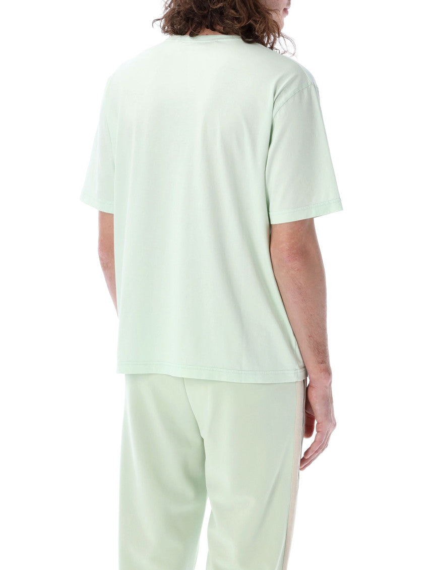 Light Blue Embroidered logo T-Shirt 2