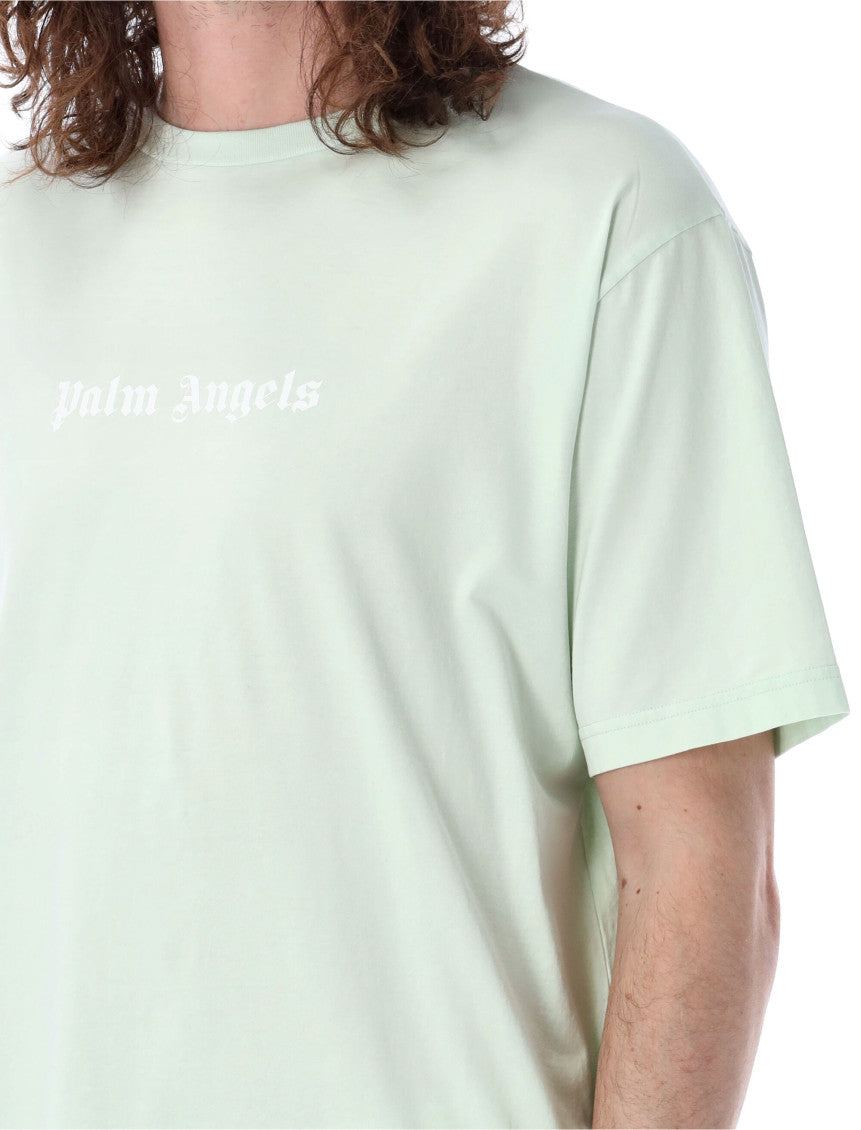 Light Blue Embroidered logo T-Shirt 3