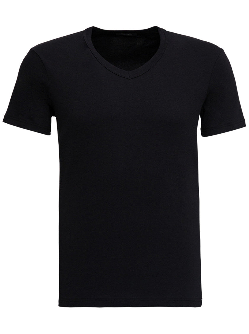 Black V Neck T-Shirt 1