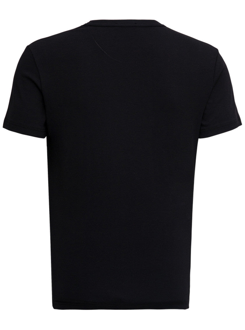 Black V Neck T-Shirt 2