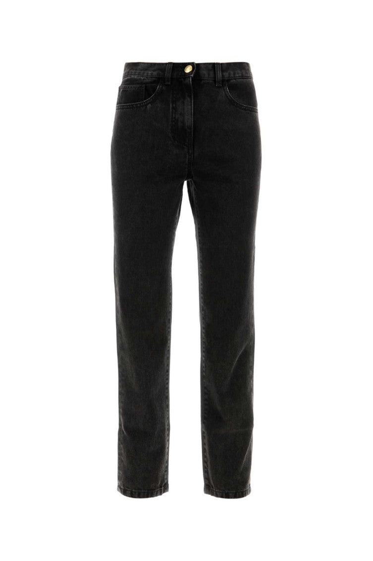 Black denim jeans 1