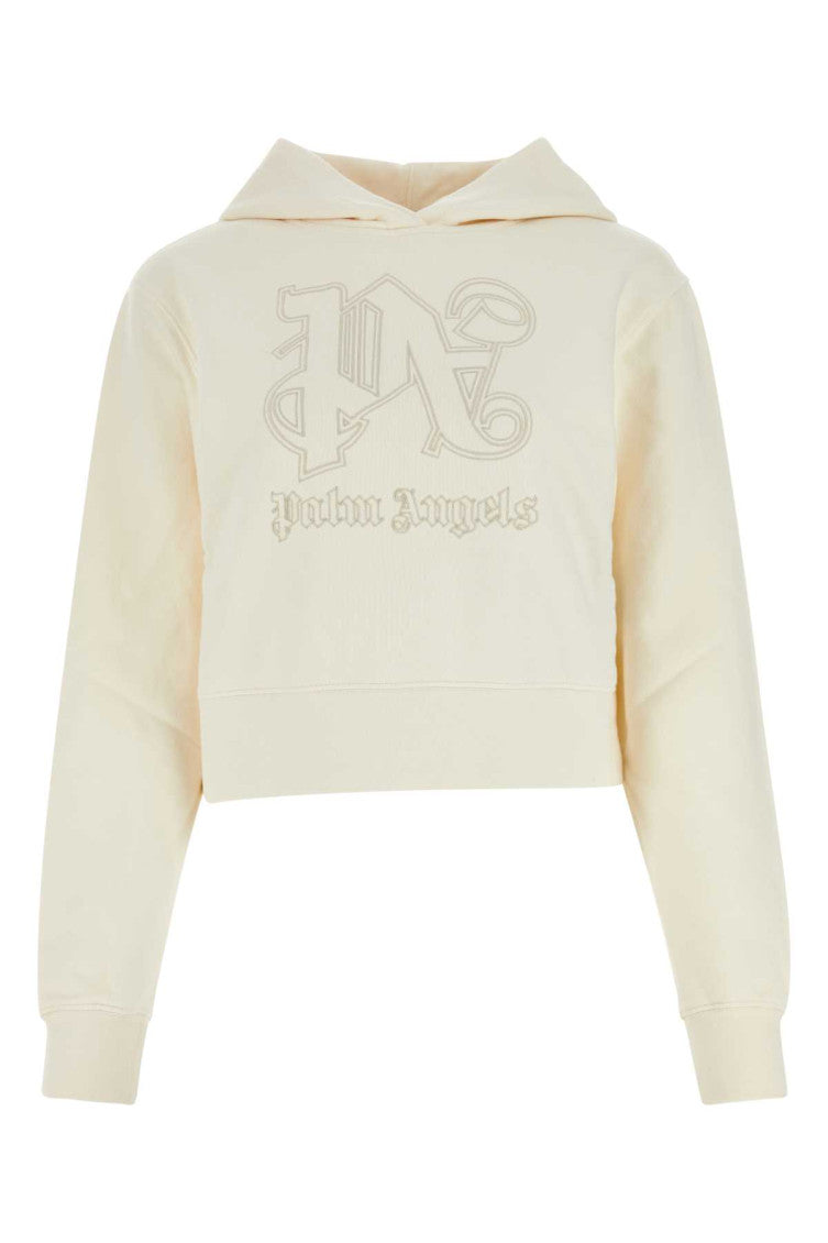 Ivory cotton sweatshirt 1