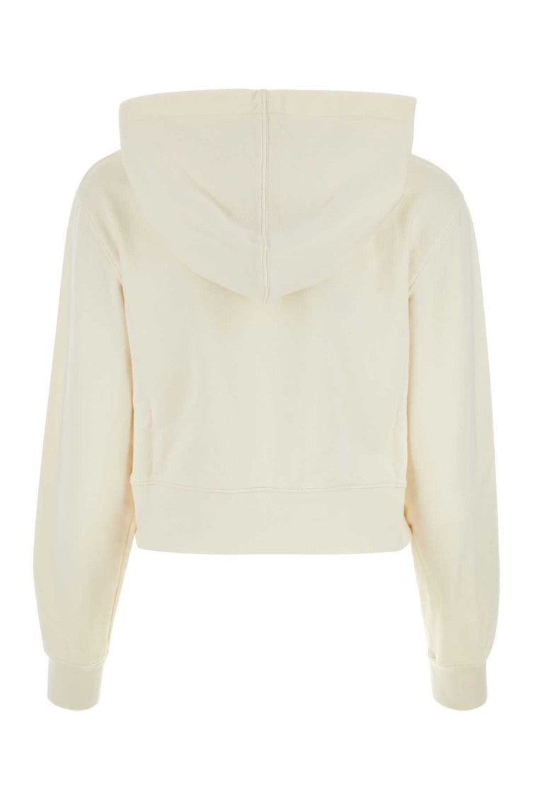 Ivory cotton sweatshirt 2