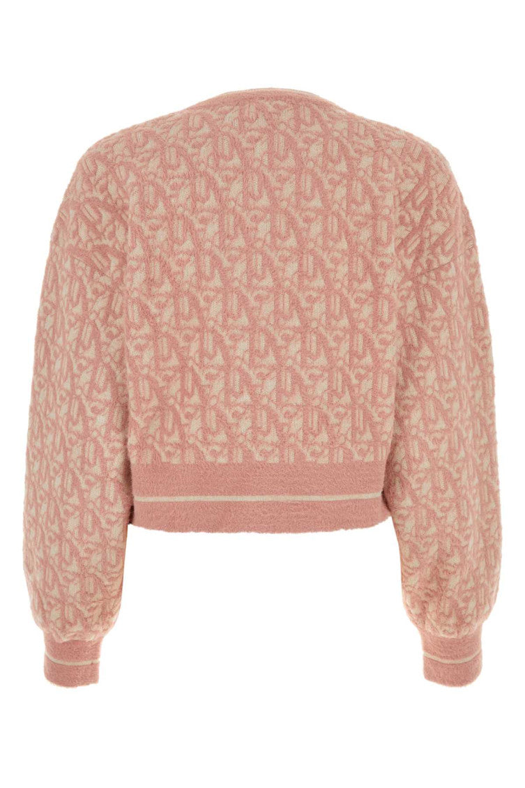 Peach Embroidered Nylon Sweater 2