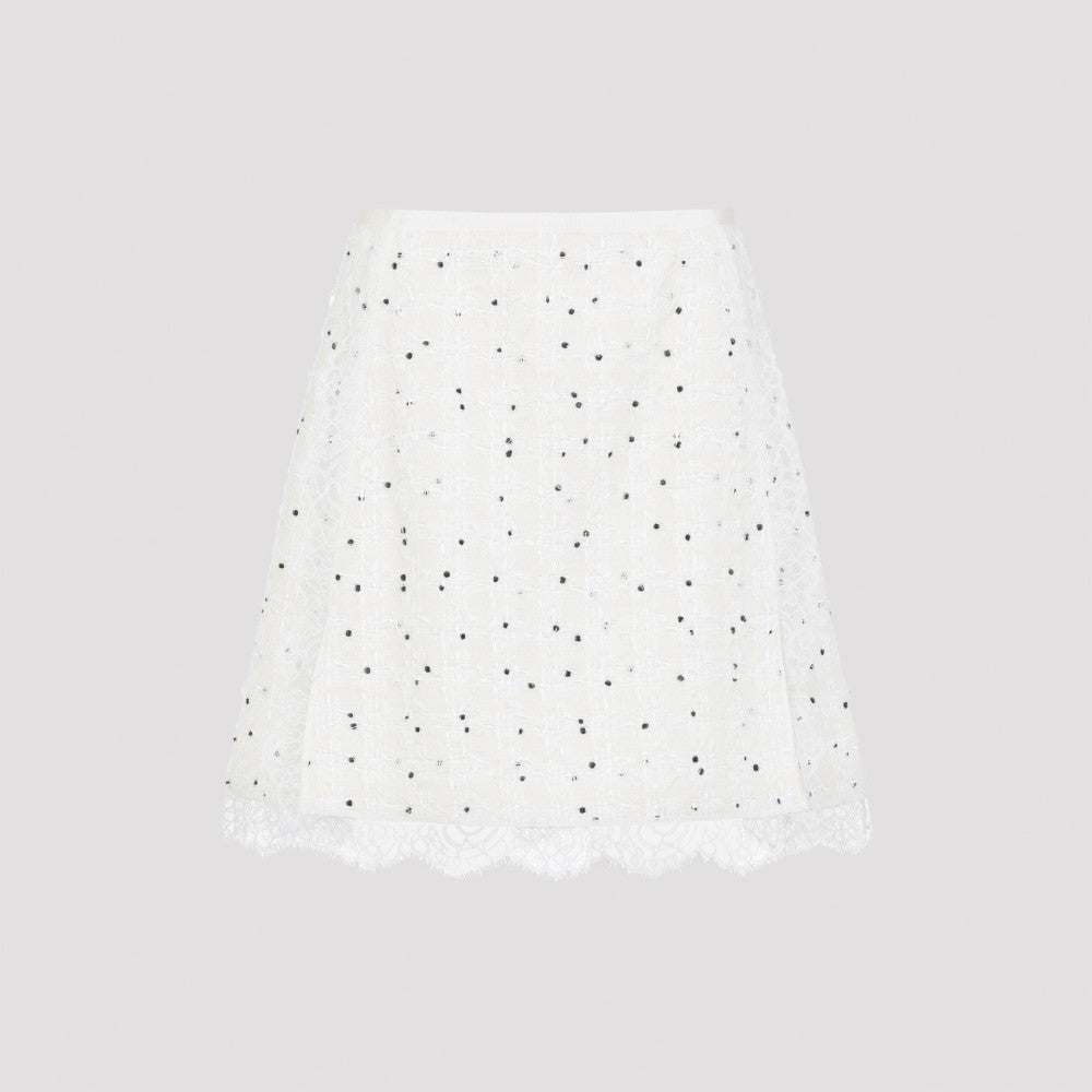 Ivory Cotton Mini Skirt 2