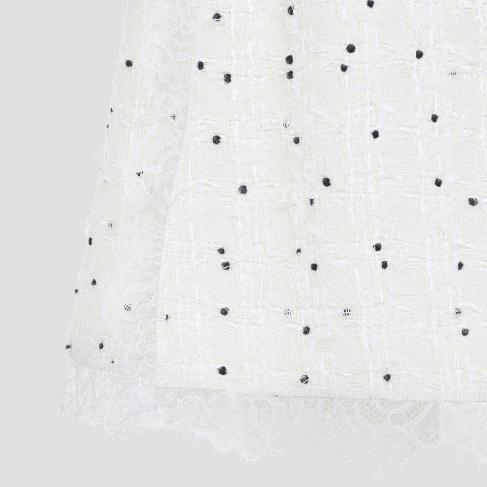 Ivory Cotton Mini Skirt 5