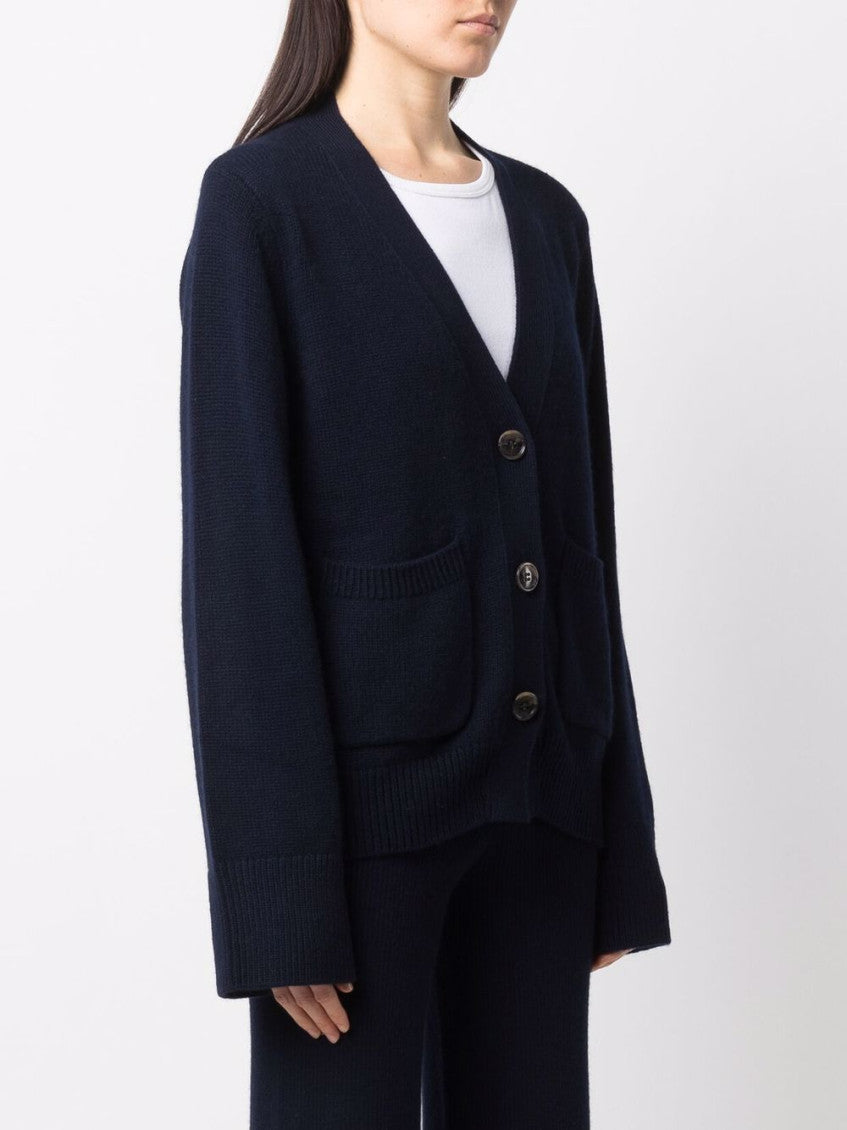 Navy Wool Cardigan 3