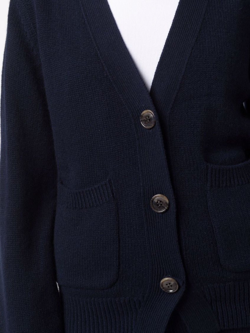 Navy Wool Cardigan 5