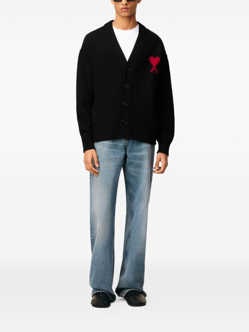 Black Logo Cardigan 2