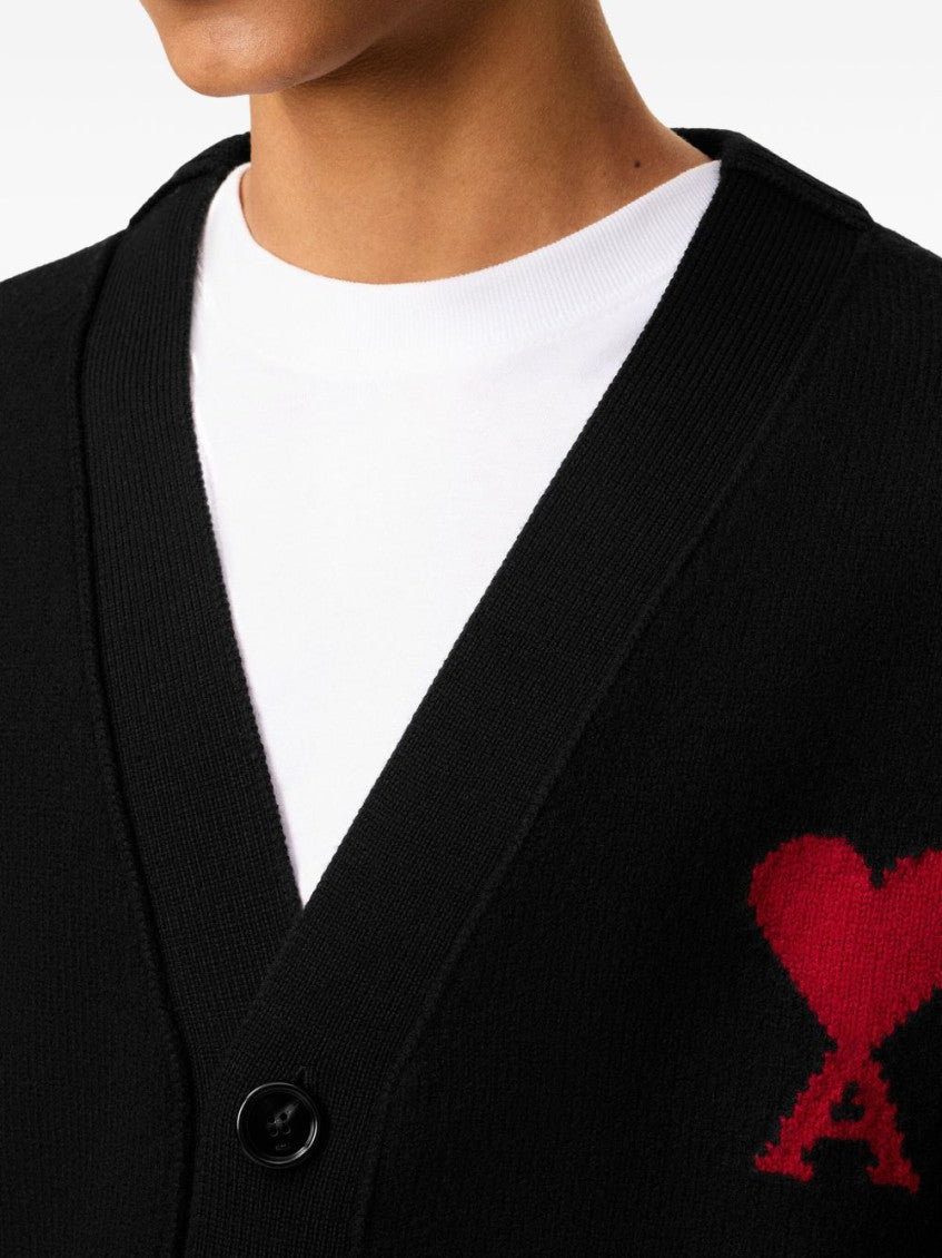 Black Logo Cardigan 3