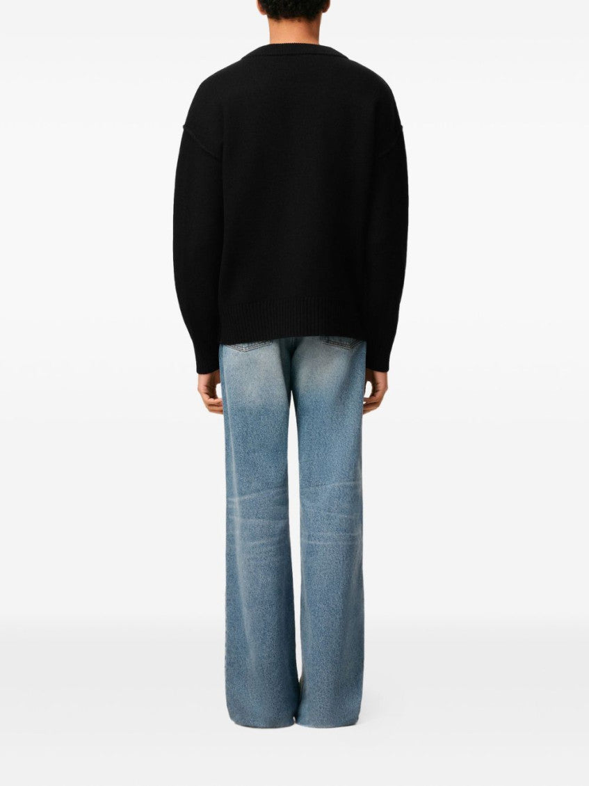 Black Logo Cardigan 4