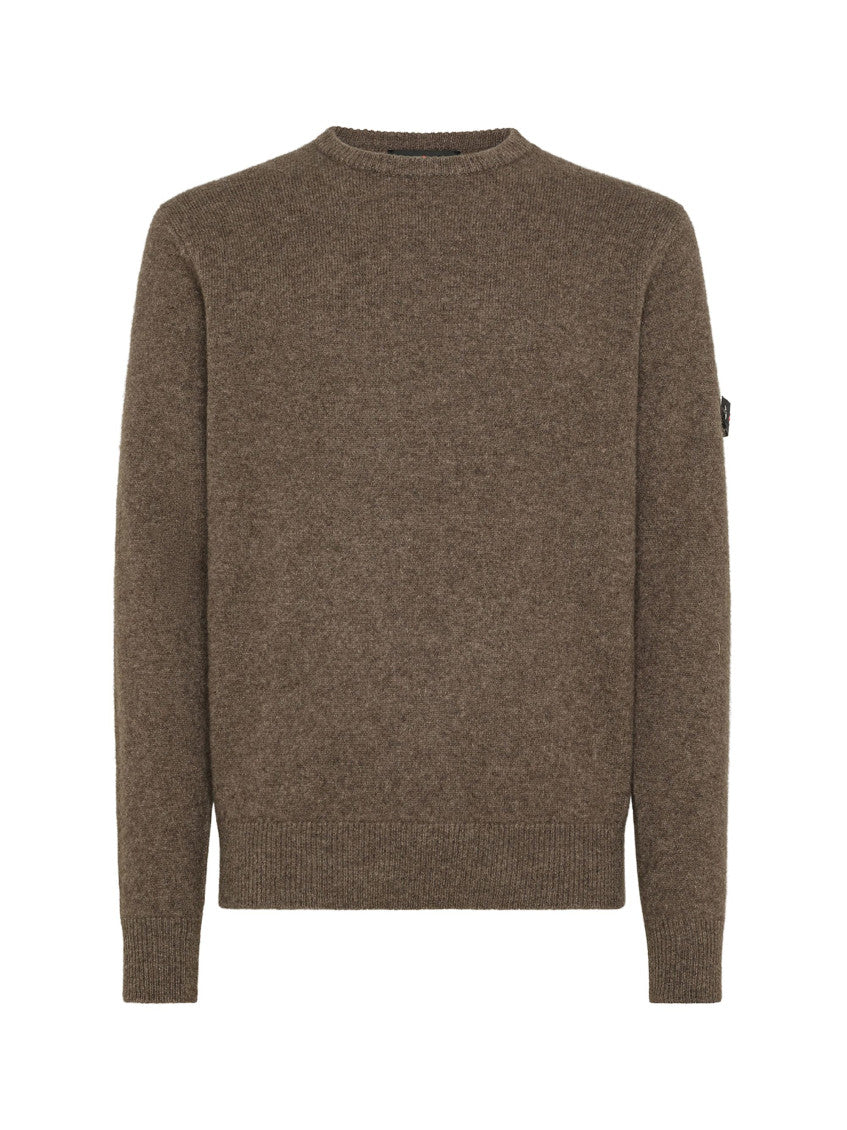 Brown Crew Neck Sweater 1