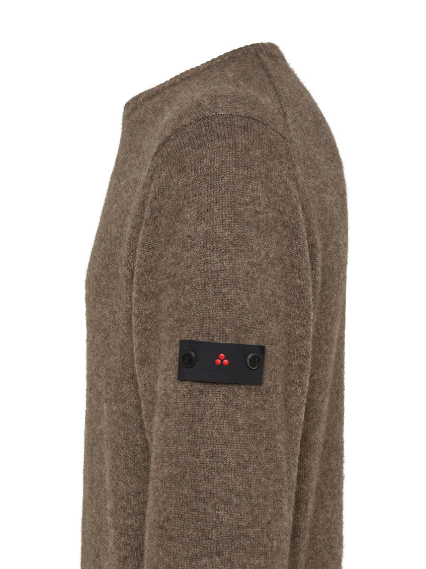 Brown Crew Neck Sweater 2
