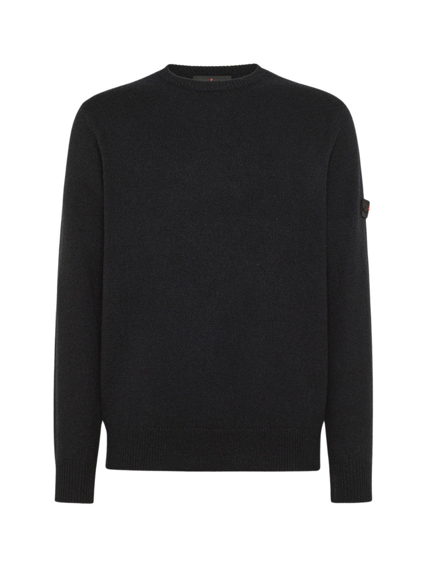 Navy Blue Crew Neck Sweater 1