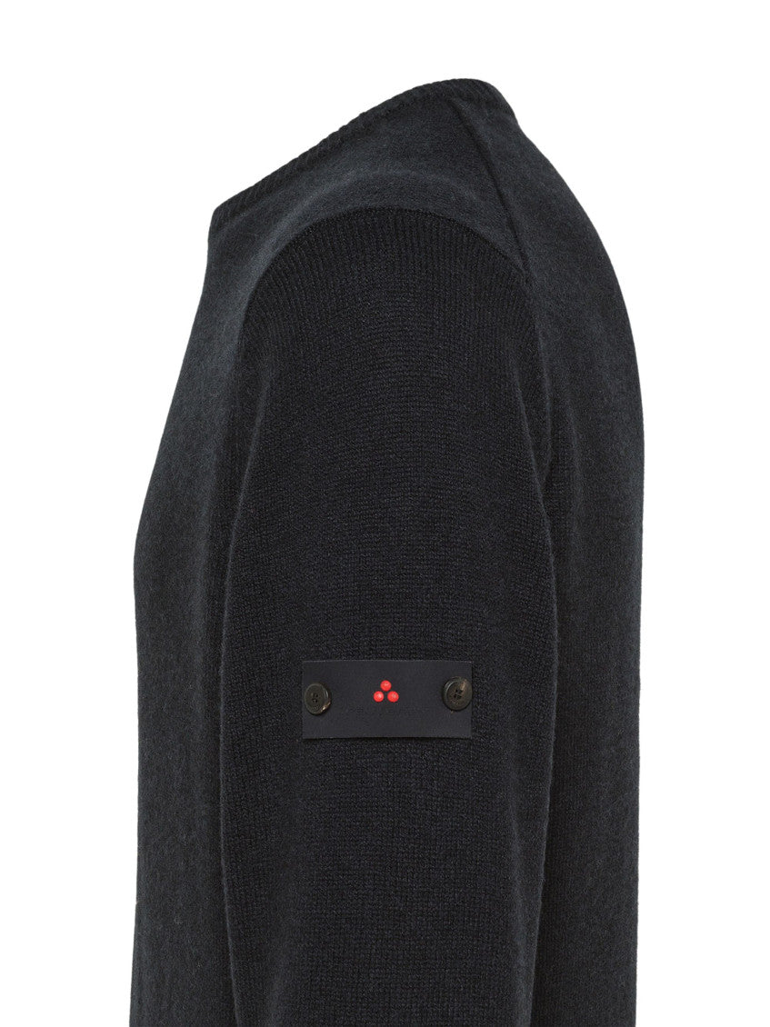 Navy Blue Crew Neck Sweater 2