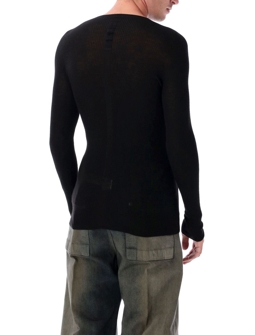 Black Ribbed Sweater 2