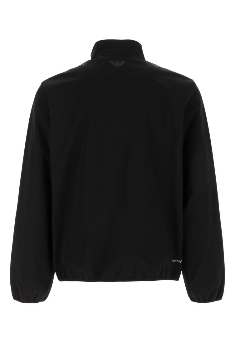 Black Mock Collar Jacket 2
