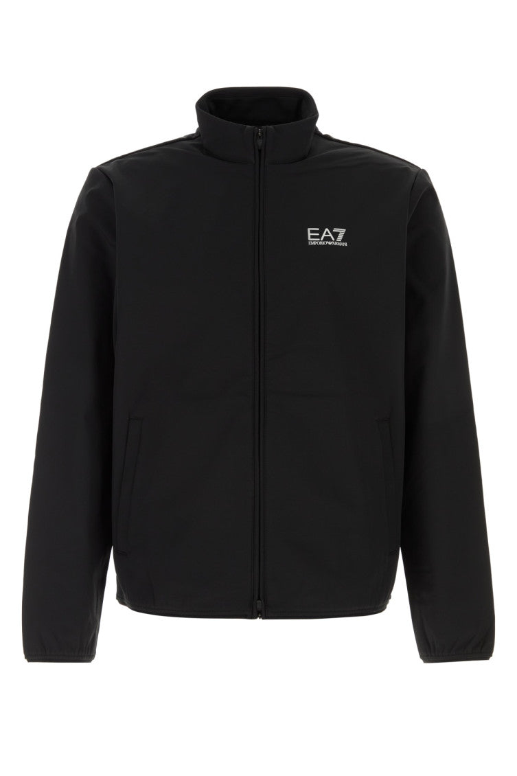 Black Mock Collar Jacket 1