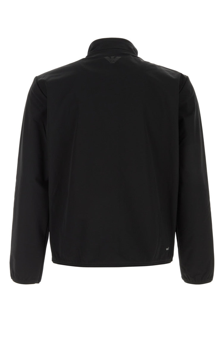Black Mock Collar Jacket 2
