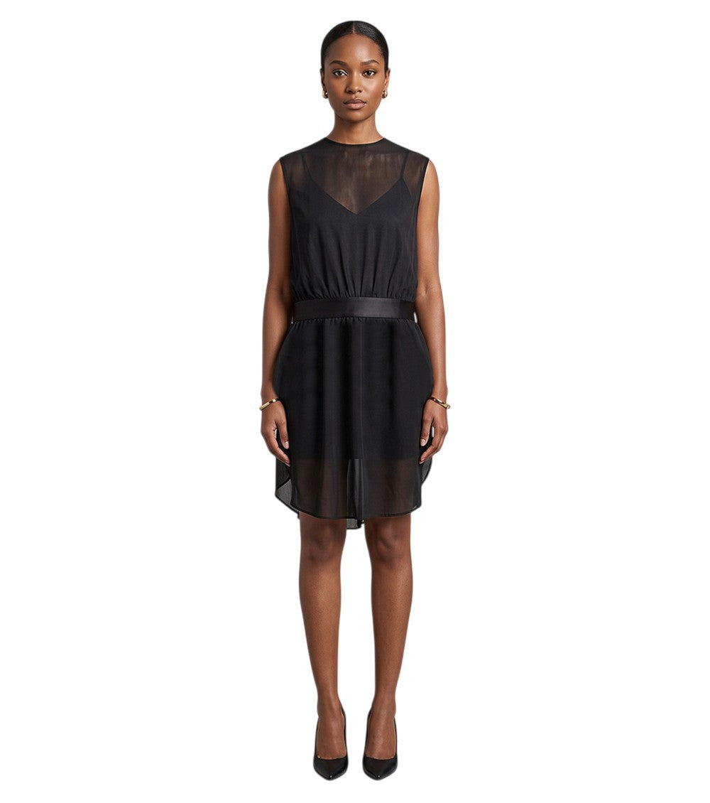 Black Round Neck Top 1