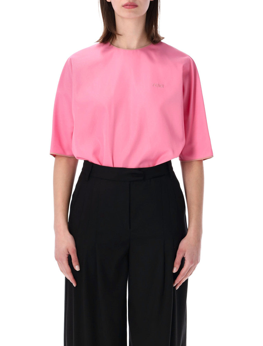 Pink Crew Neck Top 1