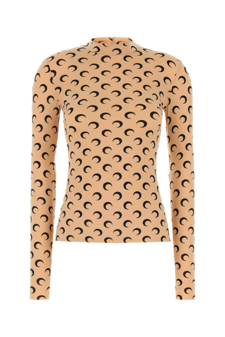 Beige Mock Collar Top 1
