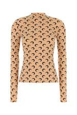 Beige Mock Collar Top 1