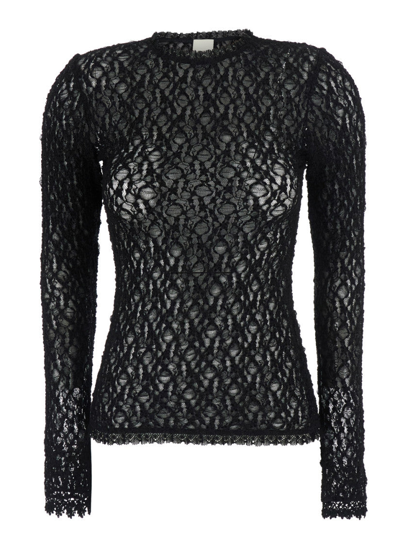 Black Round Neck Top 1