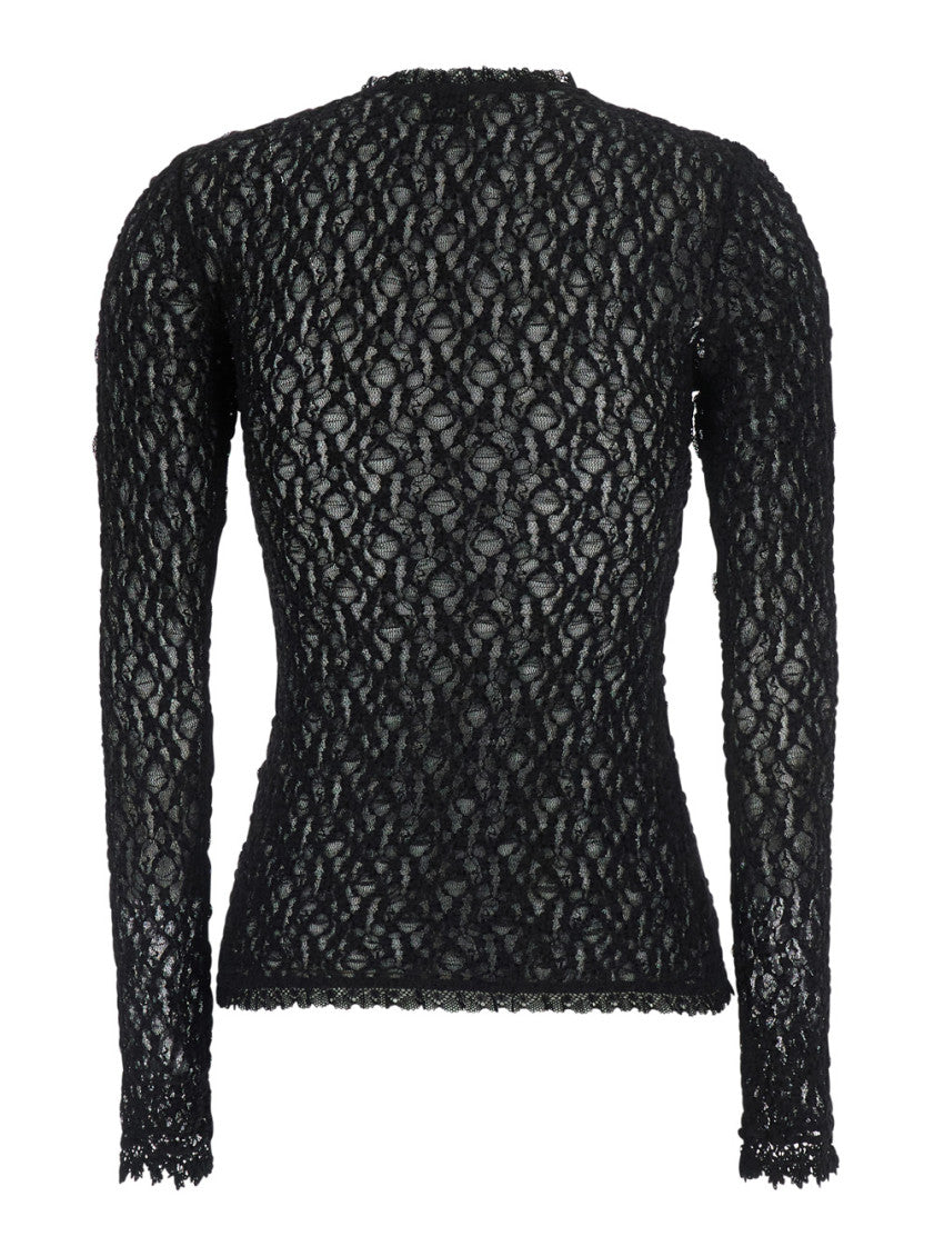 Black Round Neck Top 2