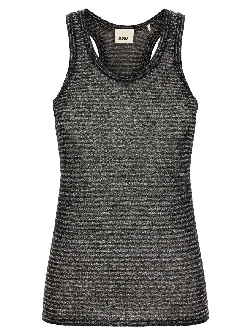 Silver Round Neck Top 1