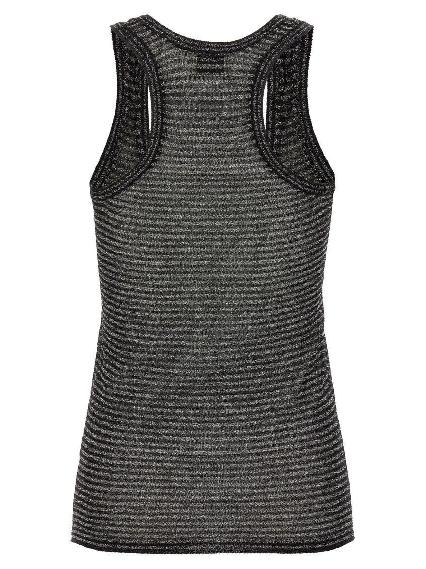 Silver Round Neck Top 2