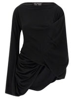 Black Boat Neck Top 1