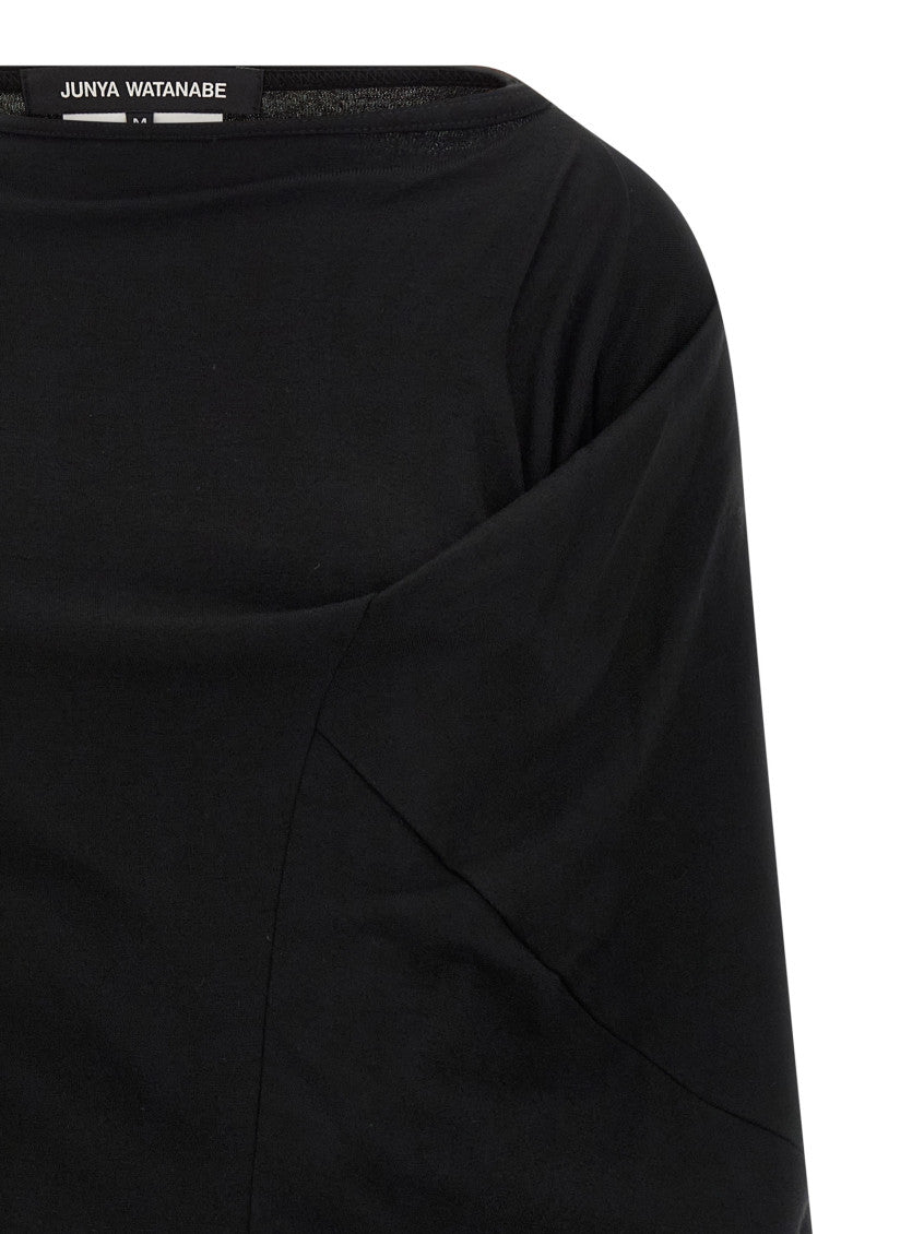 Black Boat Neck Top 3