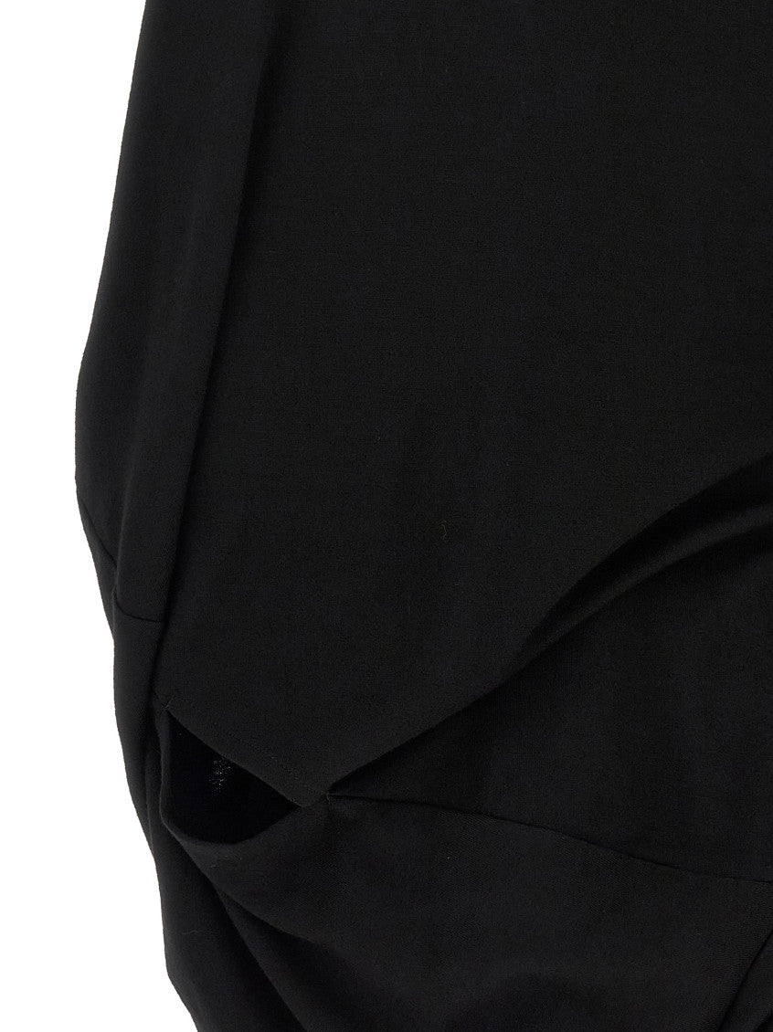 Black Boat Neck Top 4